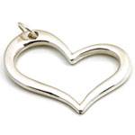 Pingente Coração em Prata